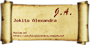 Jokits Alexandra névjegykártya